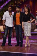 Kareena Kapoor, Ajay Devgan at the Promotion of Singham Returns on Comedy Nights with Kapil in Mumbai on 31st July 2014